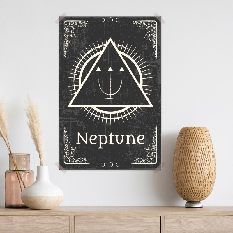 Plakat alchemiczny symbol Neptuna – Wallissimo® Plakat alchemiczny symbol Neptuna – Wallissimo®