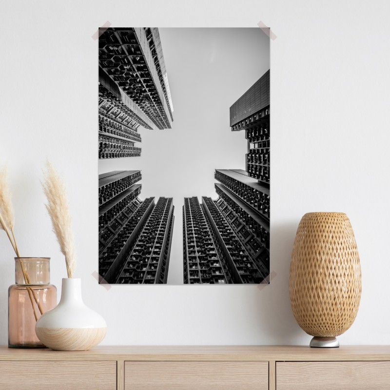 Plakat miejska perspektywa wieżowców – Wallissimo® Plakat miejska perspektywa wieżowców – Wallissimo®