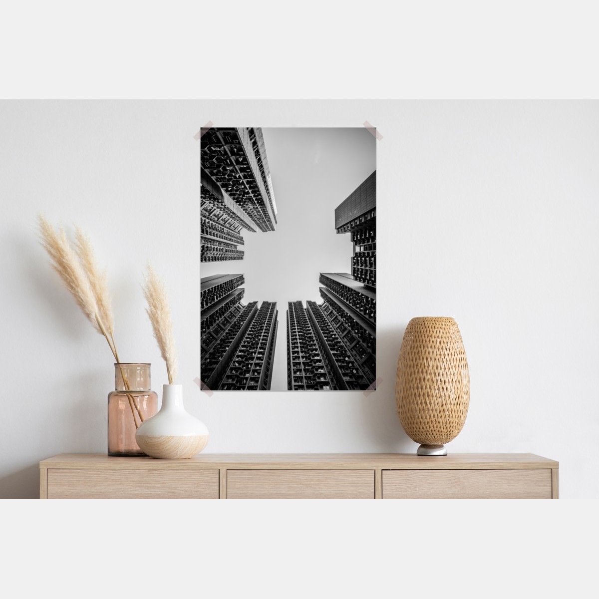 Plakat miejska perspektywa wieżowców – Wallissimo® Plakat miejska perspektywa wieżowców – Wallissimo®