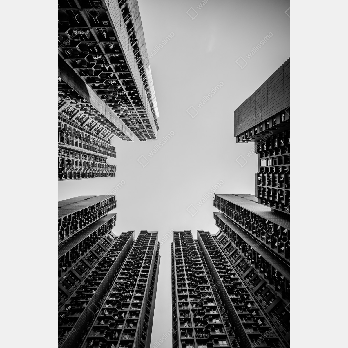 Plakat miejska perspektywa wieżowców – Wallissimo® Plakat miejska perspektywa wieżowców – Wallissimo®