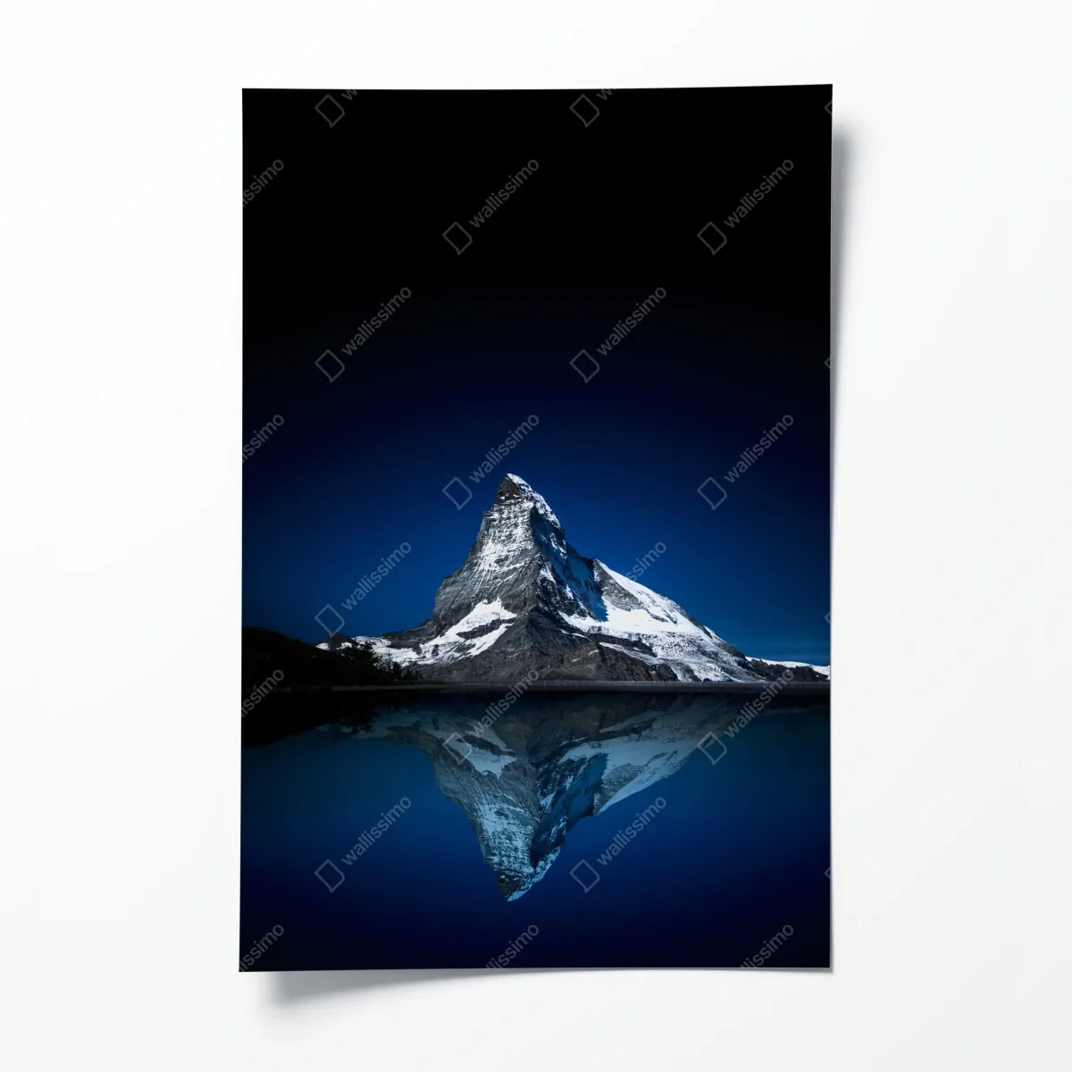 Plakat Matterhorn nocne odbicie – Wallissimo® Plakat Matterhorn nocne odbicie – Wallissimo®