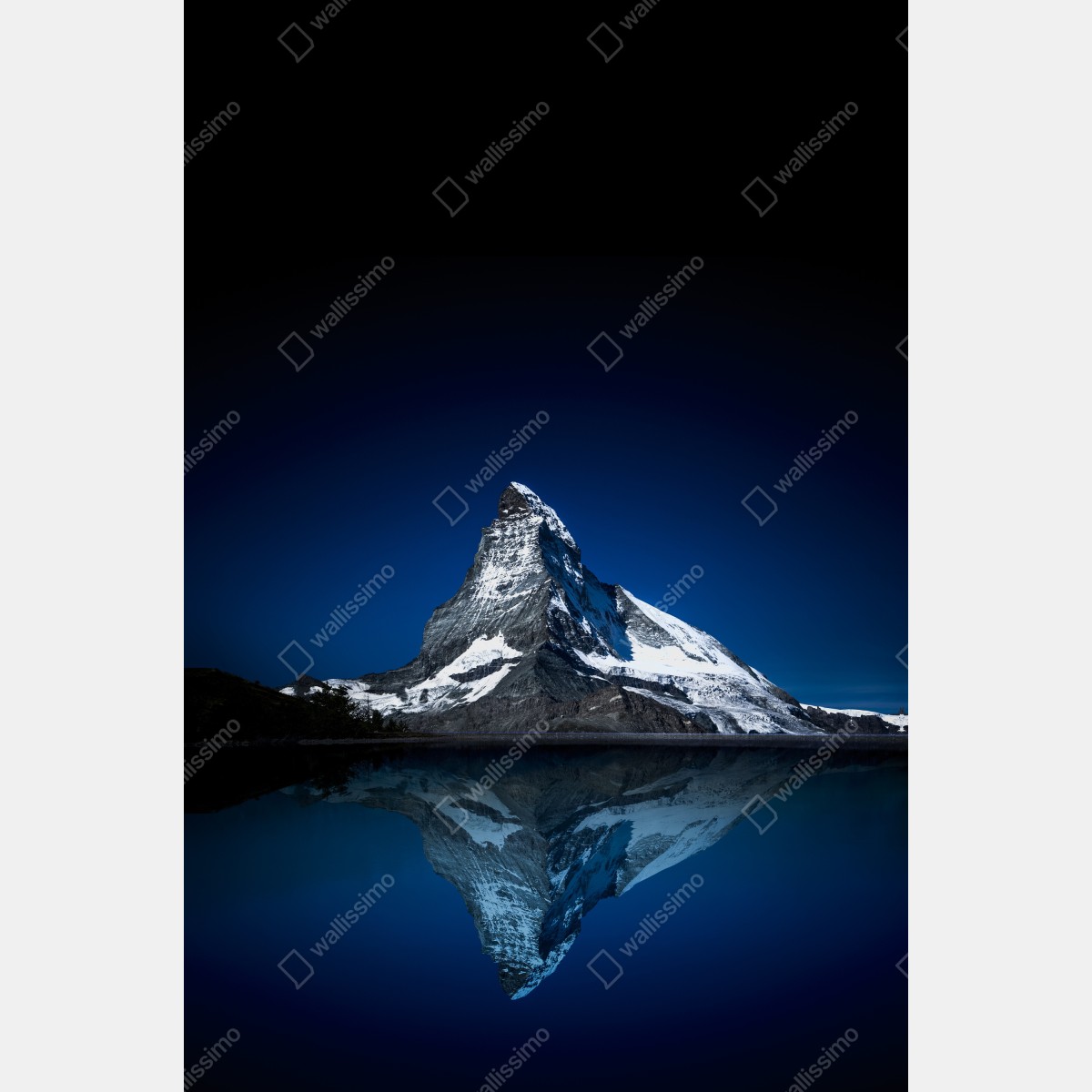 Plakat Matterhorn nocne odbicie – Wallissimo® Plakat Matterhorn nocne odbicie – Wallissimo®