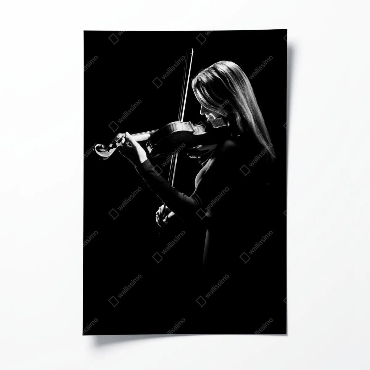 Plakat elegancka sylwetka skrzypaczki – Wallissimo® Plakat elegancka sylwetka skrzypaczki – Wallissimo®