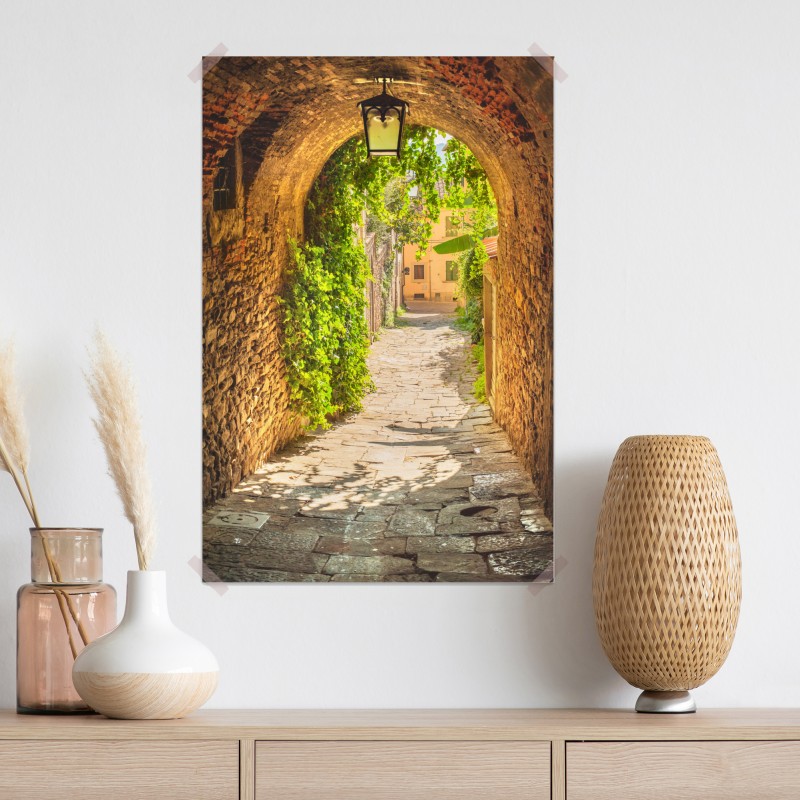 Plakat słoneczna uliczka w Toskanii – Wallissimo® Plakat słoneczna uliczka w Toskanii – Wallissimo®