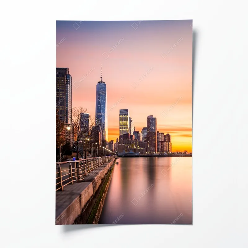 Plakat Dolny Manhattan zachód słońca