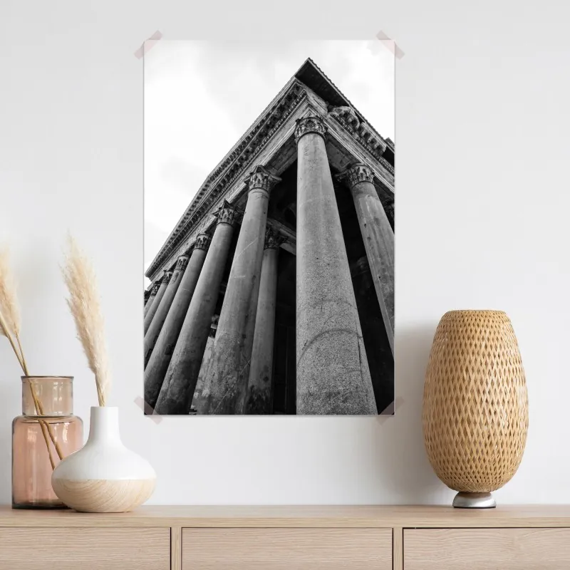 Plakat monumentalne kolumny Panteonu w Rzymie – Wallissimo® Plakat monumentalne kolumny Panteonu w Rzymie – Wallissimo®