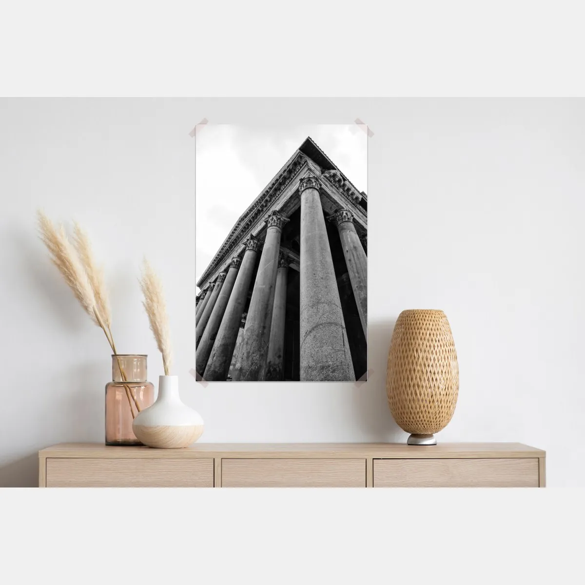 Plakat monumentalne kolumny Panteonu w Rzymie – Wallissimo® Plakat monumentalne kolumny Panteonu w Rzymie – Wallissimo®