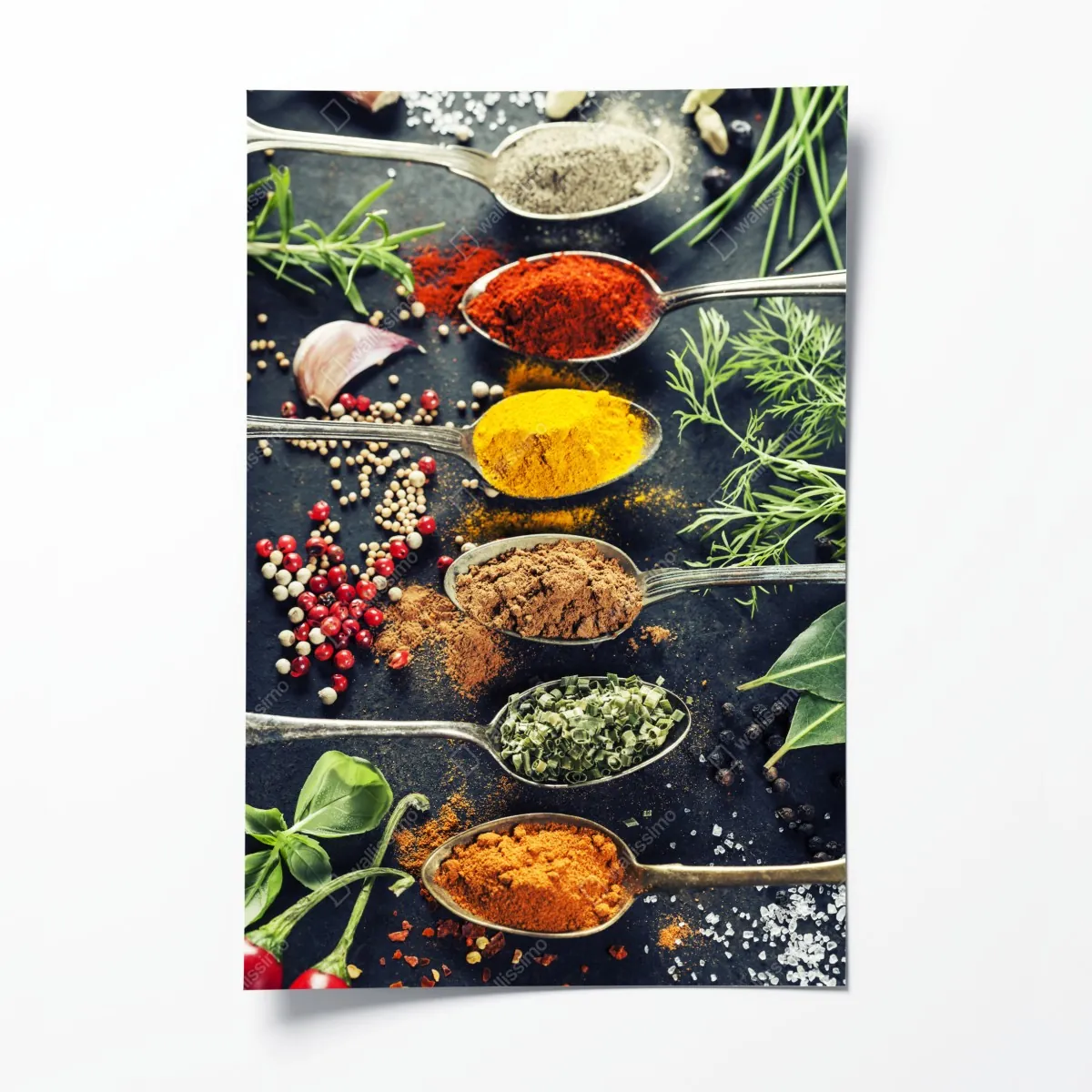 Plakat kompozycja przypraw i ziół – Wallissimo® Plakat kompozycja przypraw i ziół – Wallissimo®