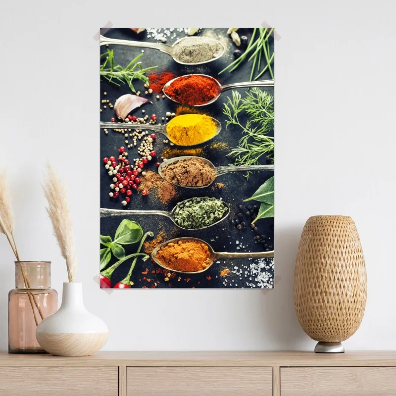 Plakat kompozycja przypraw i ziół – Wallissimo® Plakat kompozycja przypraw i ziół – Wallissimo®