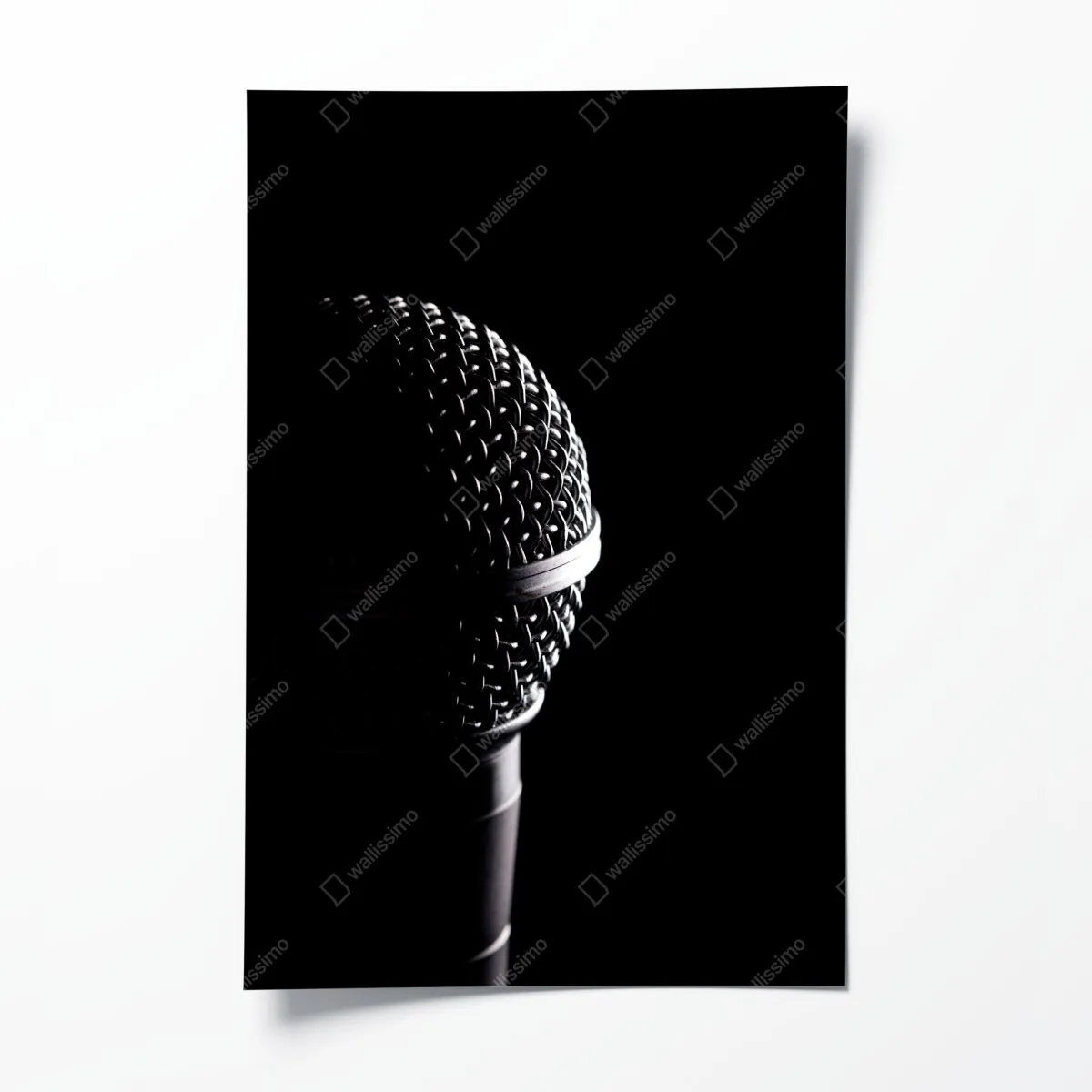 Plakat dramatyczne zbliżenie mikrofonu – Wallissimo® Plakat dramatyczne zbliżenie mikrofonu – Wallissimo®
