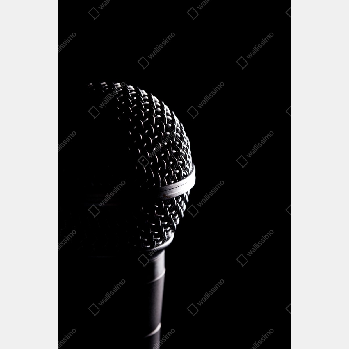 Plakat dramatyczne zbliżenie mikrofonu – Wallissimo® Plakat dramatyczne zbliżenie mikrofonu – Wallissimo®