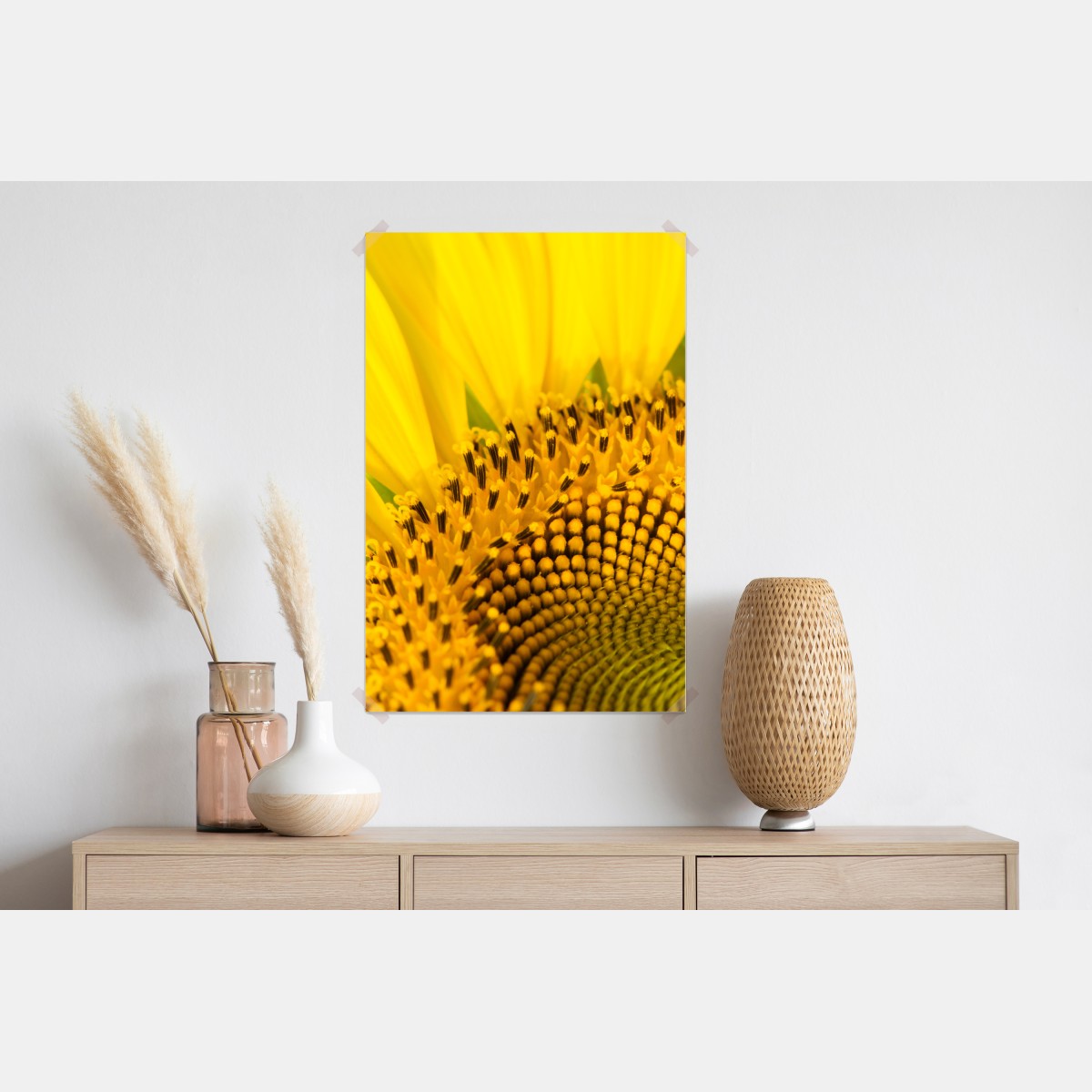 Plakat złoty słonecznik zbliżenie – Wallissimo® Plakat złoty słonecznik zbliżenie – Wallissimo®