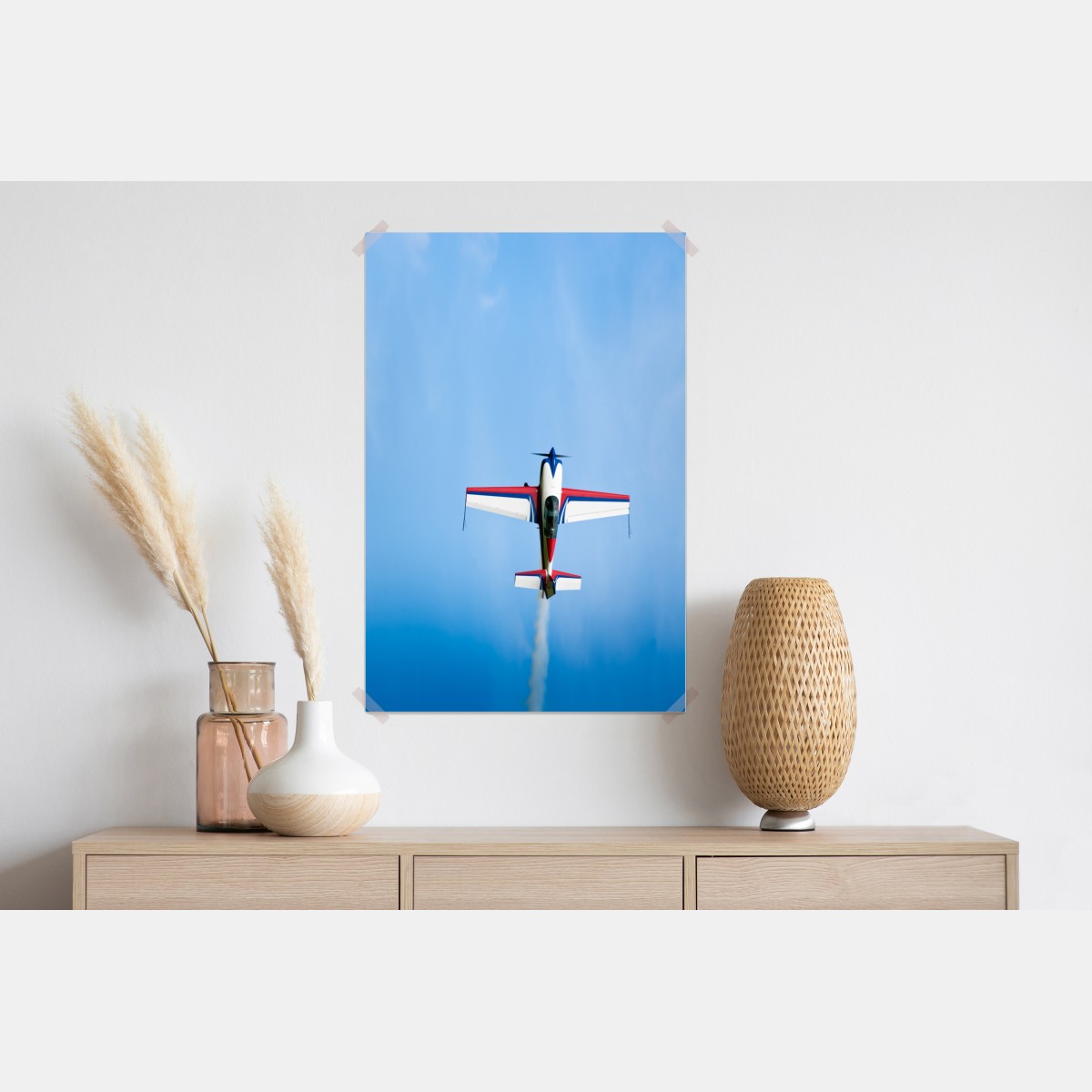 Plakat samolot akrobacyjny w pionowym wznosie – Wallissimo® Plakat samolot akrobacyjny w pionowym wznosie – Wallissimo®