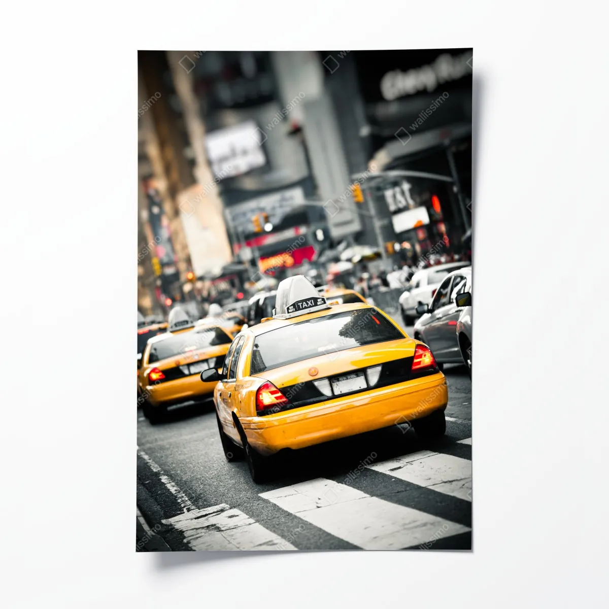 Plakat żółta taksówka na ulicach Nowego Jorku – Wallissimo® Plakat żółta taksówka na ulicach Nowego Jorku – Wallissimo®