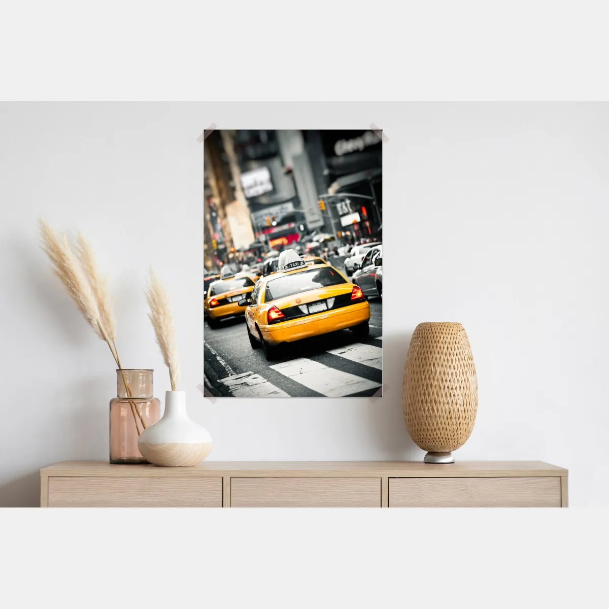 Plakat żółta taksówka na ulicach Nowego Jorku – Wallissimo® Plakat żółta taksówka na ulicach Nowego Jorku – Wallissimo®