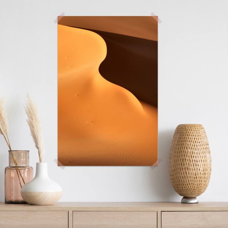 Plakat złote krzywizny wydmy – Wallissimo® Plakat złote krzywizny wydmy – Wallissimo®