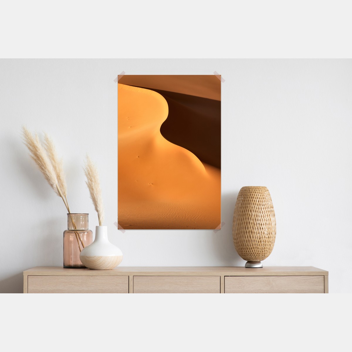 Plakat złote krzywizny wydmy – Wallissimo® Plakat złote krzywizny wydmy – Wallissimo®