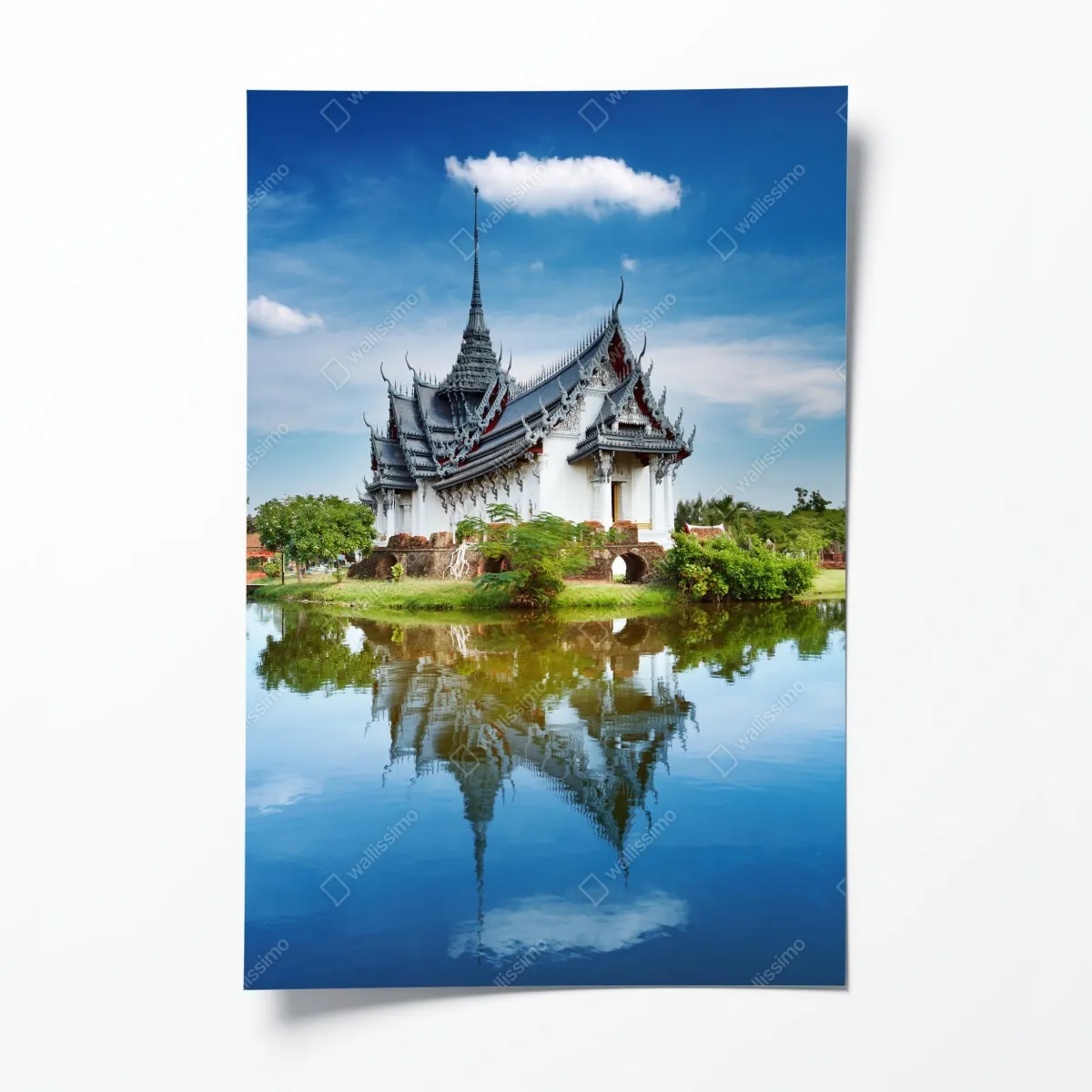 Plakat Sanphet Prasat pałac nad jeziorem – Wallissimo® Plakat Sanphet Prasat pałac nad jeziorem – Wallissimo®