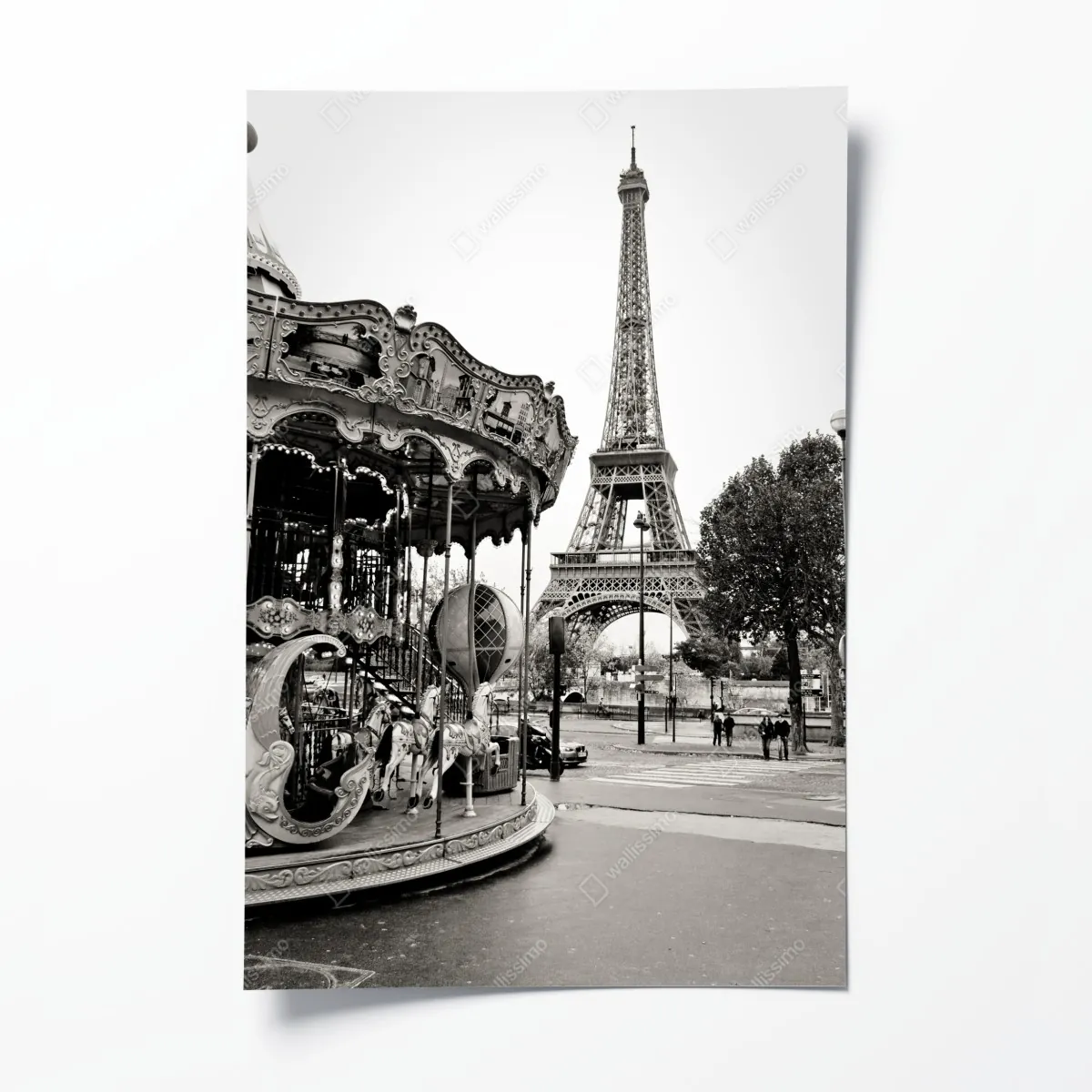 Plakat wieża Eiffla i karuzela w Paryżu – Wallissimo® Plakat wieża Eiffla i karuzela w Paryżu – Wallissimo®