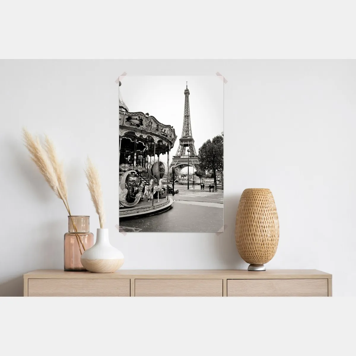 Plakat wieża Eiffla i karuzela w Paryżu – Wallissimo® Plakat wieża Eiffla i karuzela w Paryżu – Wallissimo®