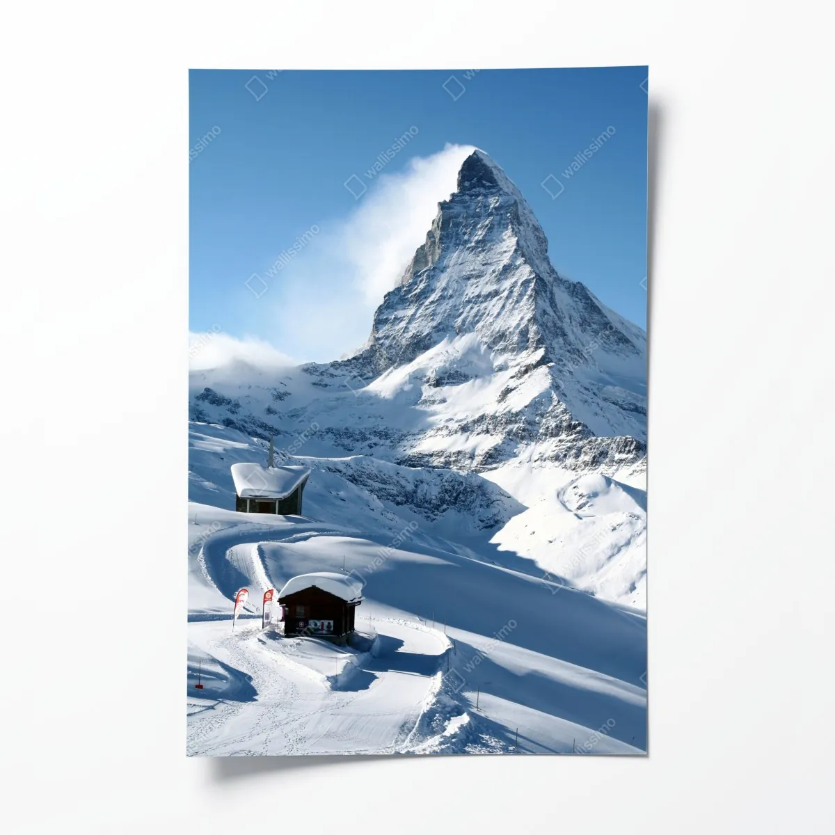 Plakat majestatyczny alpejski szczyt zimą – Wallissimo® Plakat majestatyczny alpejski szczyt zimą – Wallissimo®