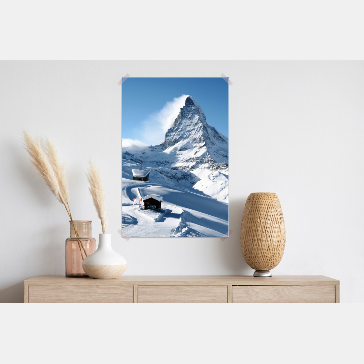 Plakat majestatyczny alpejski szczyt zimą – Wallissimo® Plakat majestatyczny alpejski szczyt zimą – Wallissimo®