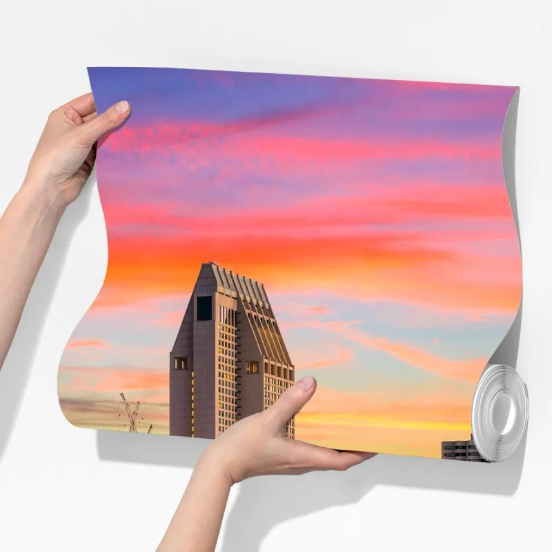 Fototapeta San Diego zachód słońca panorama miasta – Wallissimo® Fototapeta San Diego zachód słońca panorama miasta – Wallissimo®