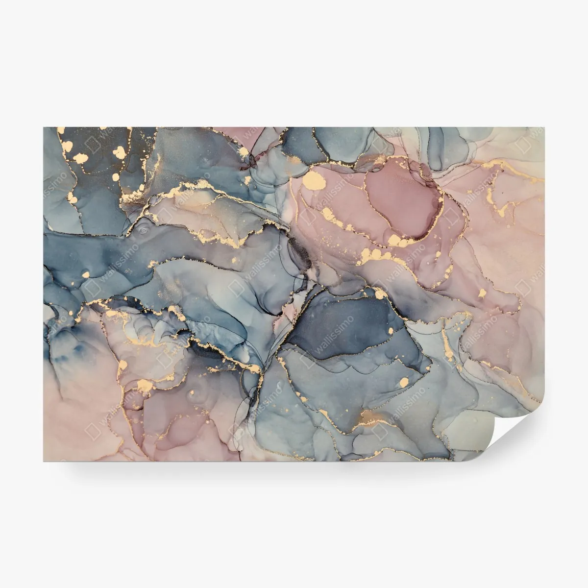 Fototapeta delikatne pastelowe płynne marmury ze złotymi żyłkami – Wallissimo® Fototapeta delikatne pastelowe płynne marmury ze złotymi żyłkami – Wallissimo®