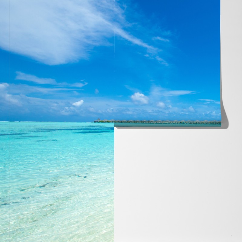 Fototapeta tropikalna plaża na Malediwach – Wallissimo® Fototapeta tropikalna plaża na Malediwach – Wallissimo®