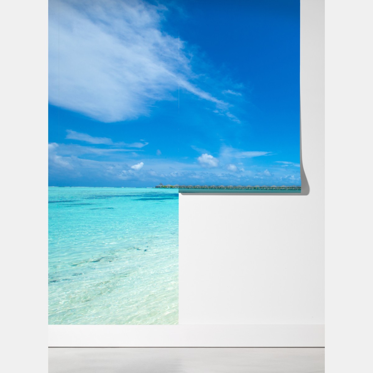 Fototapeta tropikalna plaża na Malediwach – Wallissimo® Fototapeta tropikalna plaża na Malediwach – Wallissimo®