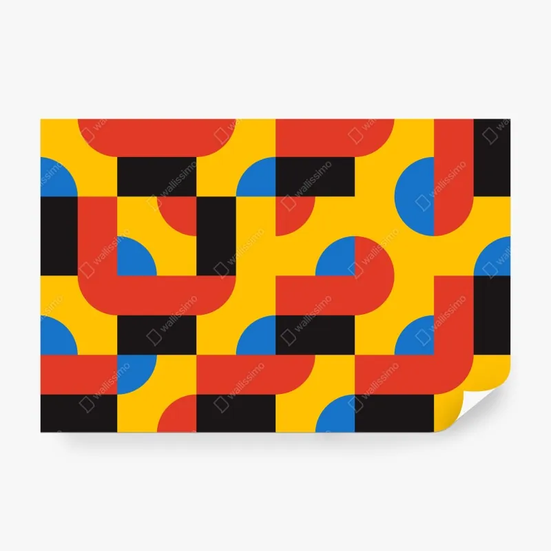 Fototapeta odważny geometryczny wzór na ścianę