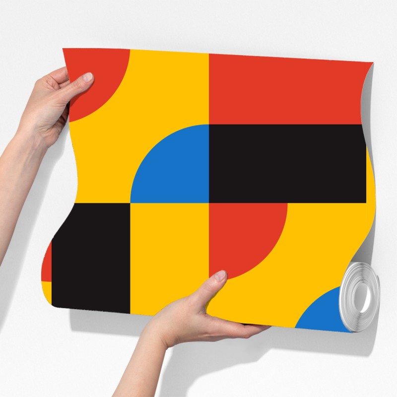 Fototapeta odważny geometryczny wzór na ścianę – Wallissimo® Fototapeta odważny geometryczny wzór na ścianę – Wallissimo®