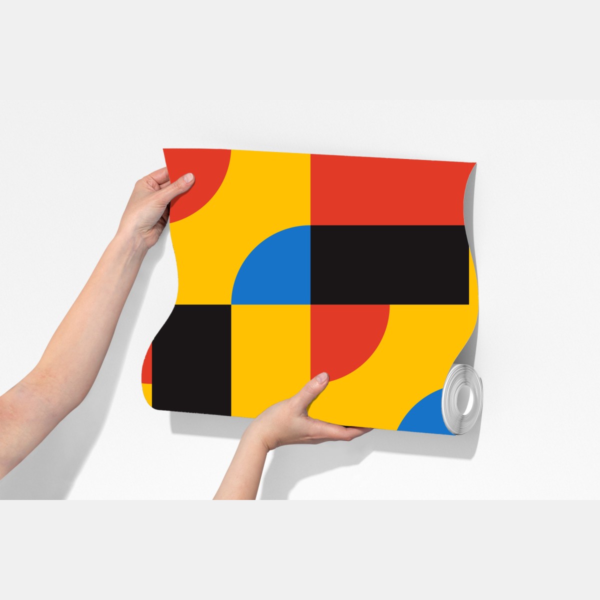 Fototapeta odważny geometryczny wzór na ścianę – Wallissimo® Fototapeta odważny geometryczny wzór na ścianę – Wallissimo®