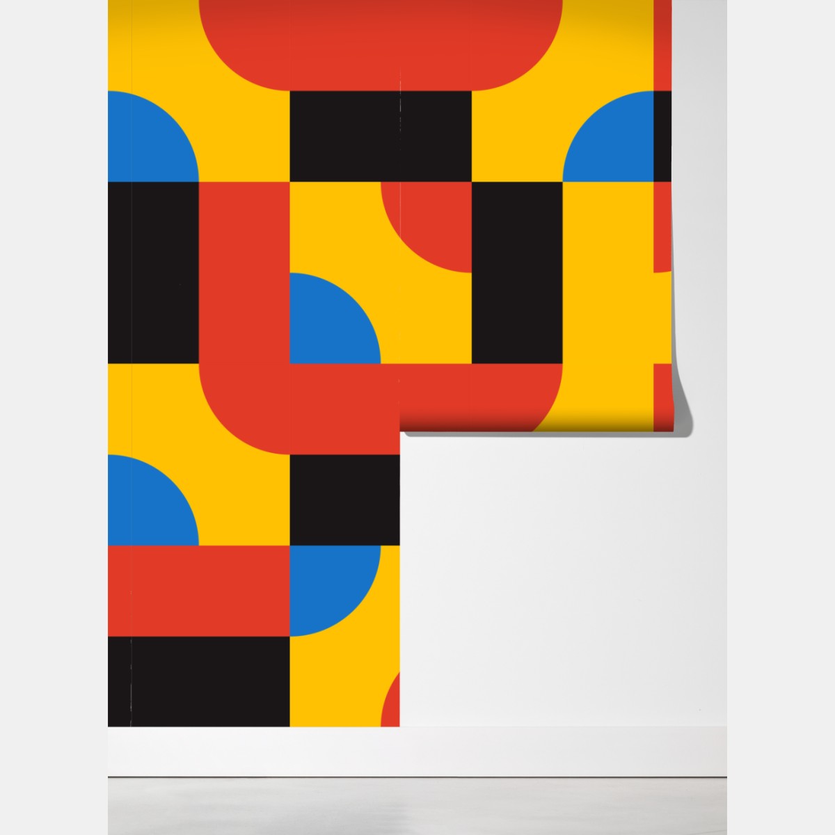 Fototapeta odważny geometryczny wzór na ścianę – Wallissimo® Fototapeta odważny geometryczny wzór na ścianę – Wallissimo®