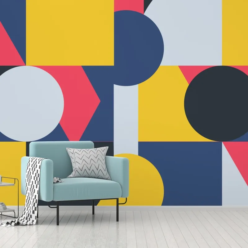 Fototapeta żywa geometryczna kompozycja