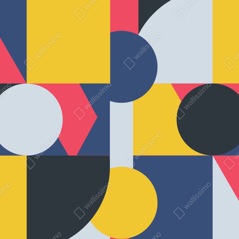 Fototapeta żywa geometryczna kompozycja – Wallissimo® Fototapeta żywa geometryczna kompozycja – Wallissimo®