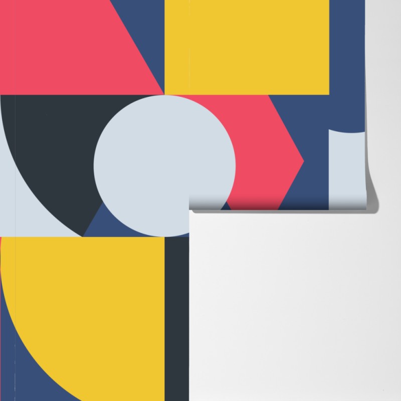 Fototapeta żywa geometryczna kompozycja – Wallissimo® Fototapeta żywa geometryczna kompozycja – Wallissimo®