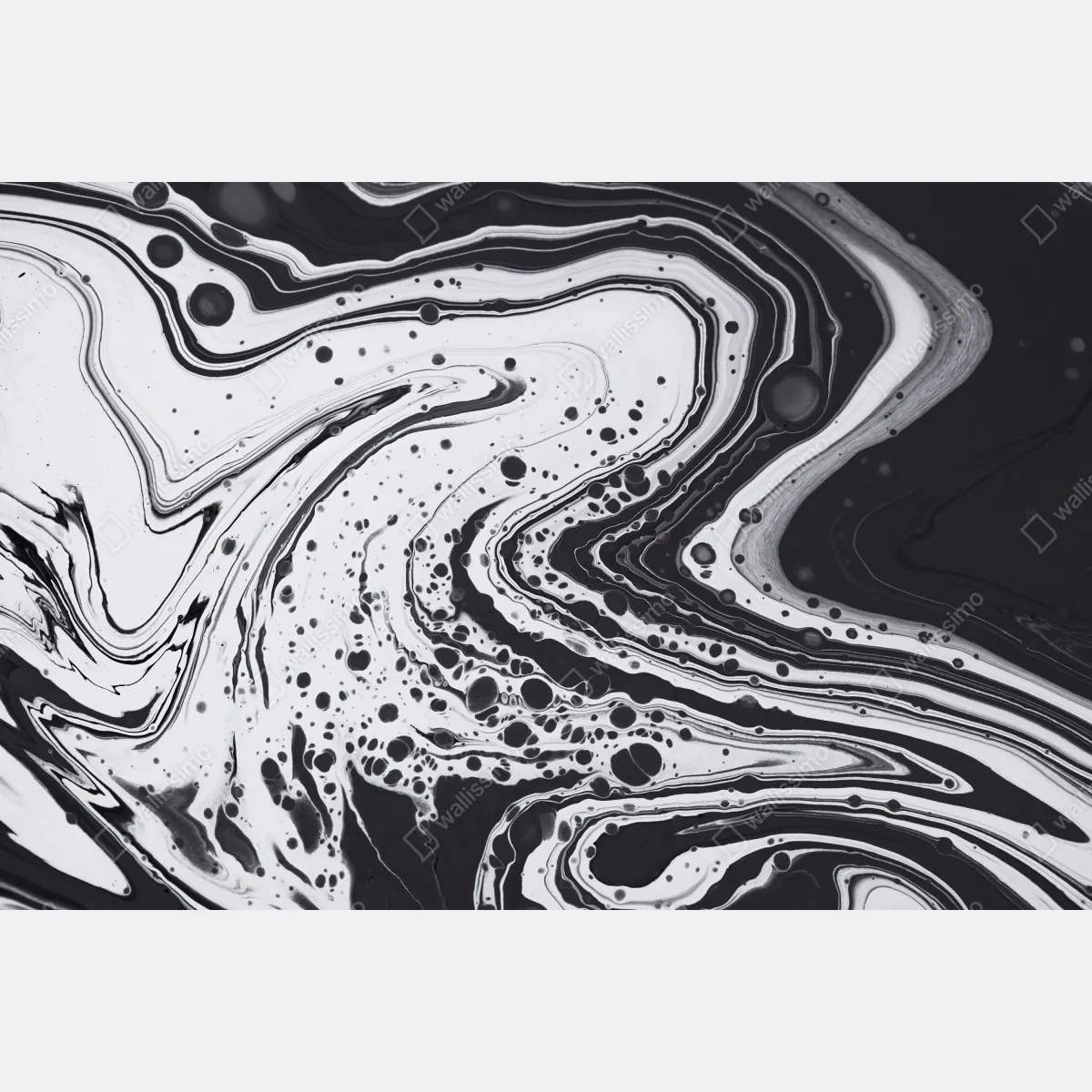 Fototapeta czarno-biała marmurowa abstrakcja – Wallissimo® Fototapeta czarno-biała marmurowa abstrakcja – Wallissimo®