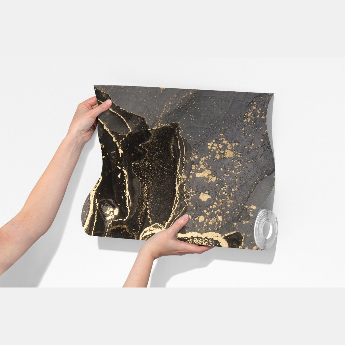 Fototapeta luksusowy czarno-złoty marmur abstrakcyjny – Wallissimo® Fototapeta luksusowy czarno-złoty marmur abstrakcyjny – Wallissimo®
