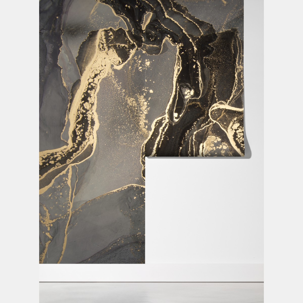 Fototapeta luksusowy czarno-złoty marmur abstrakcyjny – Wallissimo® Fototapeta luksusowy czarno-złoty marmur abstrakcyjny – Wallissimo®
