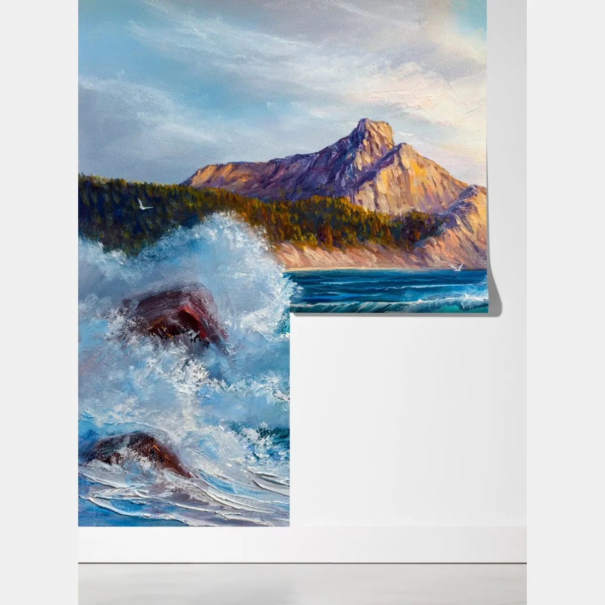 Fototapeta turkusowa fala - pejzaż morski – Wallissimo® Fototapeta turkusowa fala - pejzaż morski – Wallissimo®