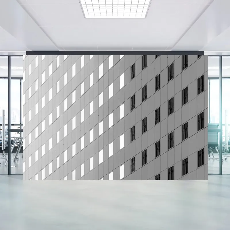 Fototapeta minimalistyczna fasada z geometrycznym wzorem