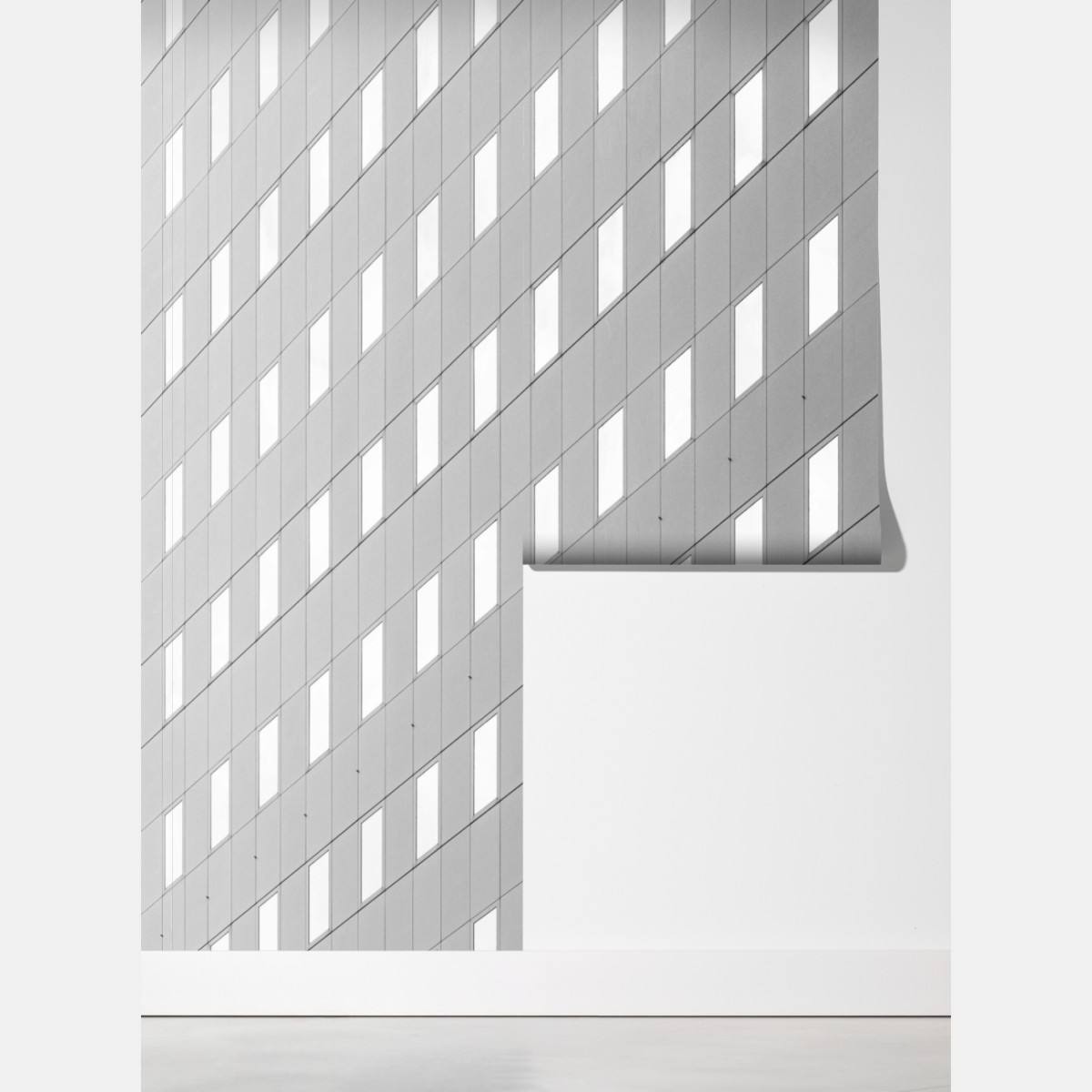 Fototapeta minimalistyczna fasada z geometrycznym wzorem – Wallissimo® Fototapeta minimalistyczna fasada z geometrycznym wzorem – Wallissimo®