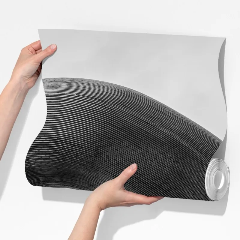 Fototapeta krzywe formy abstrakcyjna rzeźba w odcieniach szarości – Wallissimo® Fototapeta krzywe formy abstrakcyjna rzeźba w odcieniach szarości – Wallissimo®