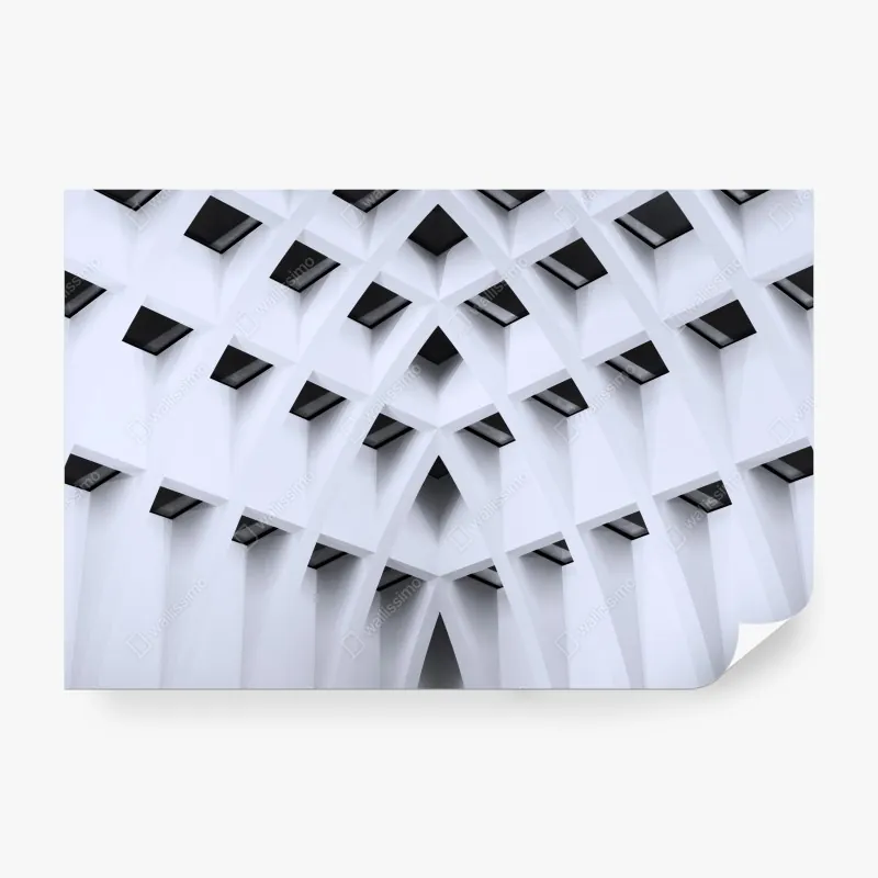 Fototapeta geometryczny łukowy sufit