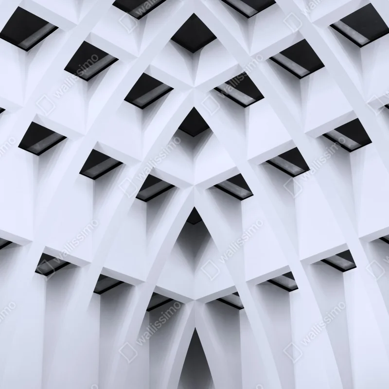 Fototapeta geometryczny łukowy sufit – Wallissimo® Fototapeta geometryczny łukowy sufit – Wallissimo®