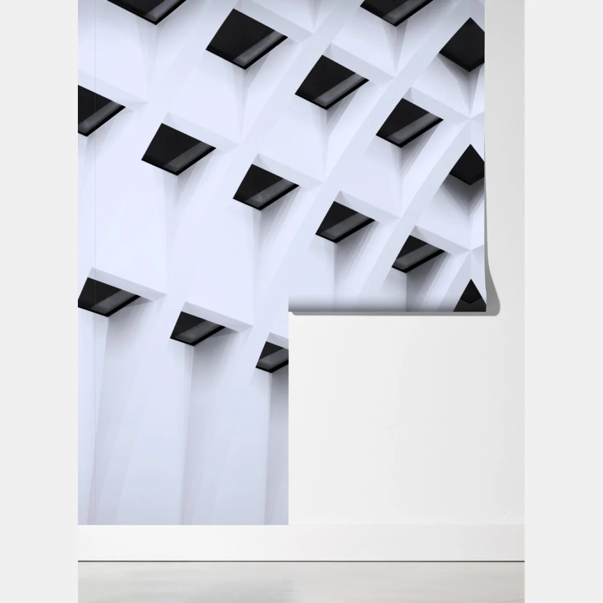 Fototapeta geometryczny łukowy sufit – Wallissimo® Fototapeta geometryczny łukowy sufit – Wallissimo®