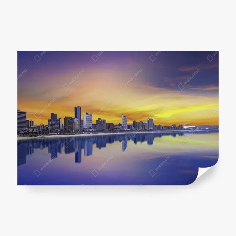 Fototapeta vintage tropikalny wzór z zebrą i hibiskusem – Wallissimo®