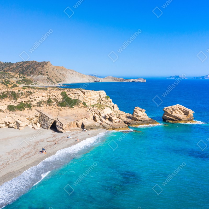 Fototapeta turkusowa nadmorska oaza – Wallissimo® Fototapeta turkusowa nadmorska oaza – Wallissimo®