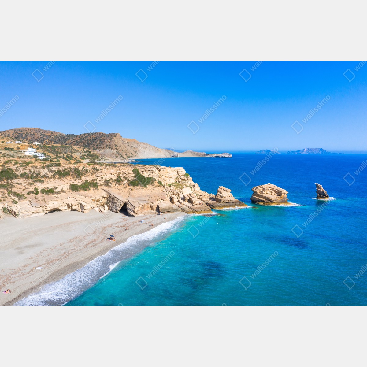 Fototapeta turkusowa nadmorska oaza – Wallissimo® Fototapeta turkusowa nadmorska oaza – Wallissimo®